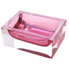 Rectangular Murano glass bowl